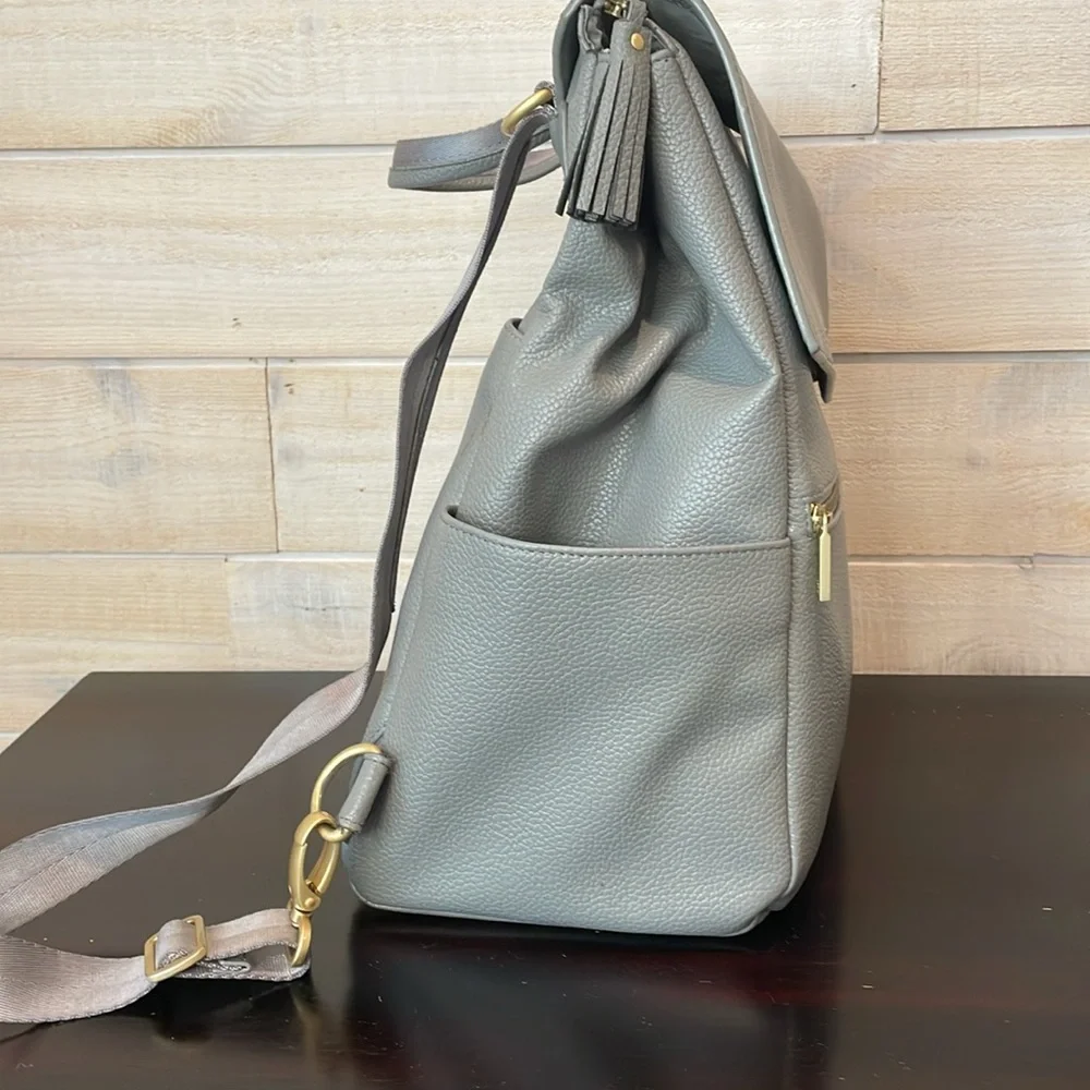 Freshly Picked classic diapers bag in stone